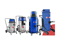 Single-phase industrial vacuum cleaners DU-PUY